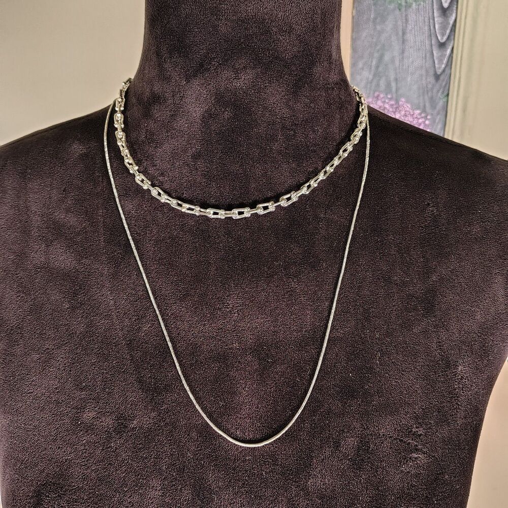 Princess Polly Layered Chain Necklaces NWTS/J102